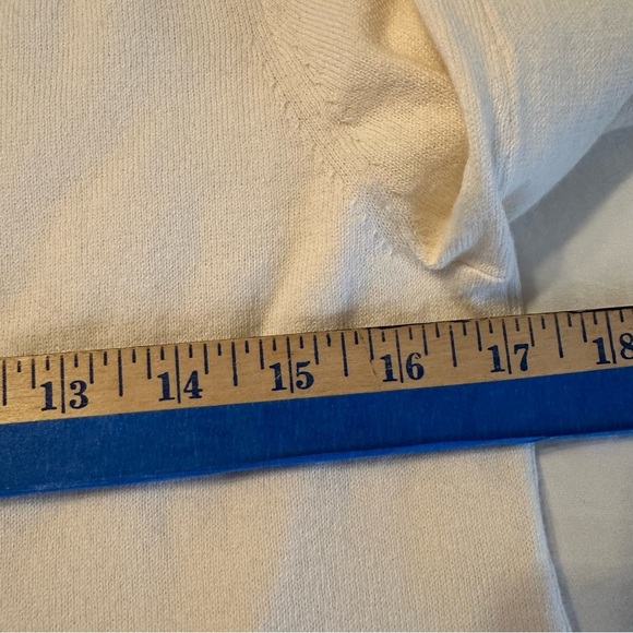 J.CREW RHINESTONE ruffle sweater with shoulder button ivory S(a2 - Picture 13 of 14